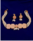 Pink Kundan Necklace