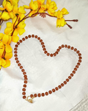 Brown Glass Beads Necklace