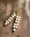 White Pearl earrings