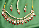 White pearl Kundan choker
